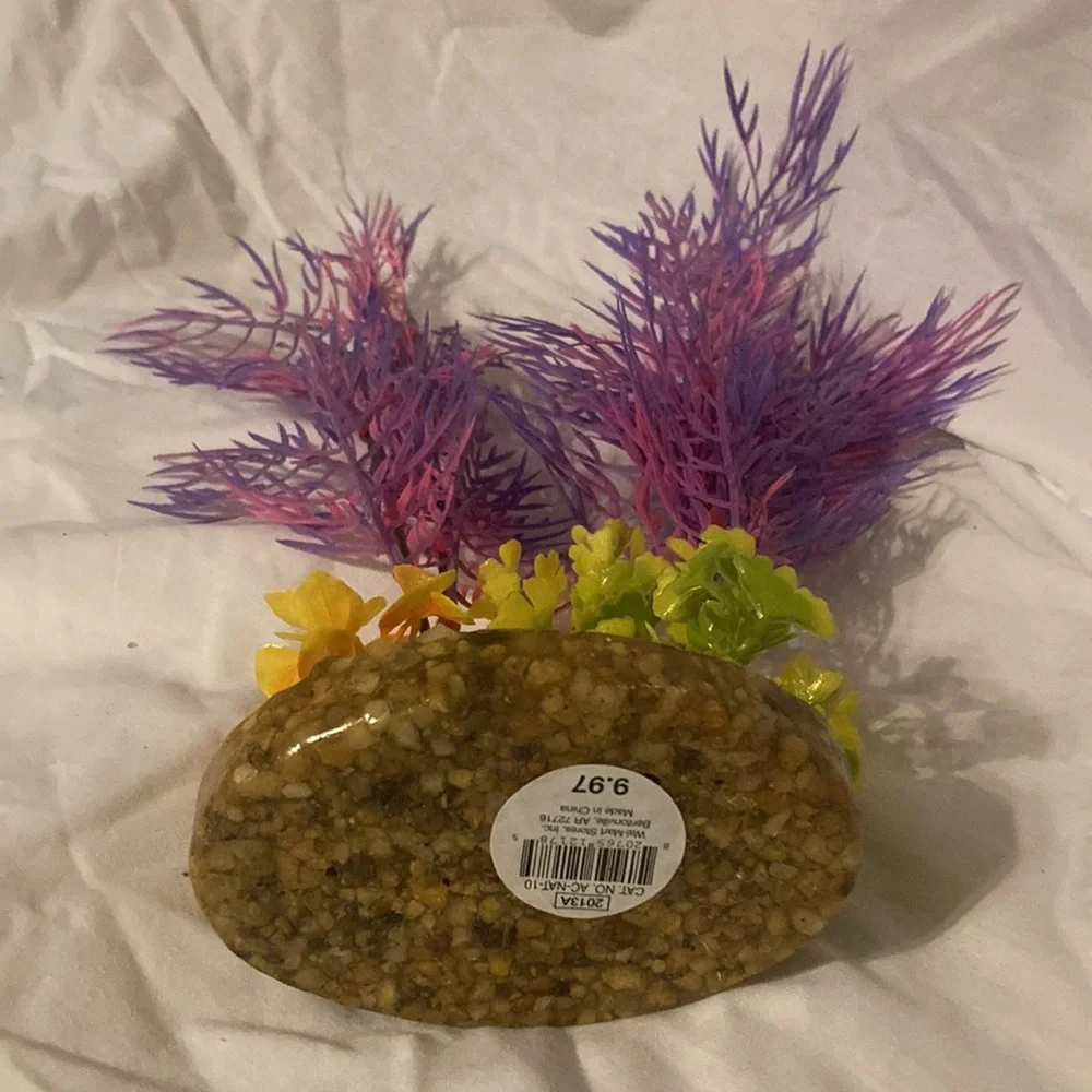 Large pink and purple aquarium plant